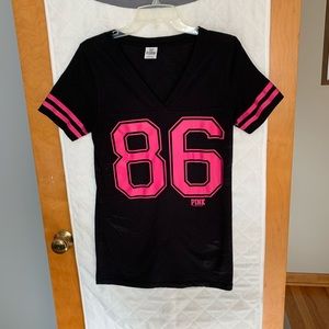 PINK Victoria’s Secret V-neck Jersey T-Shirt
